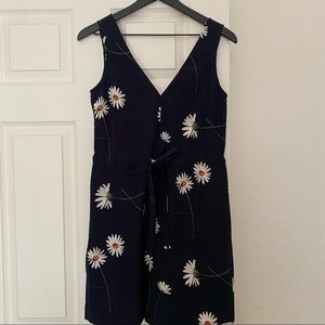 NEW! Dark Blue Ted Baker Floral Romper / Jumpsuit